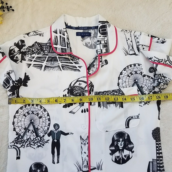 KATIE KIME Texas Fair Print Short Pajama Set - Picture 7 of 12